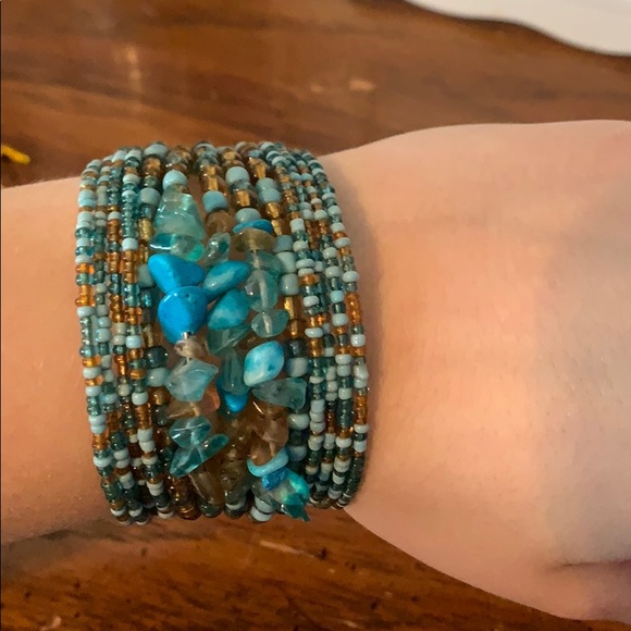 blue and topaz bracelet - Picture 2 of 3